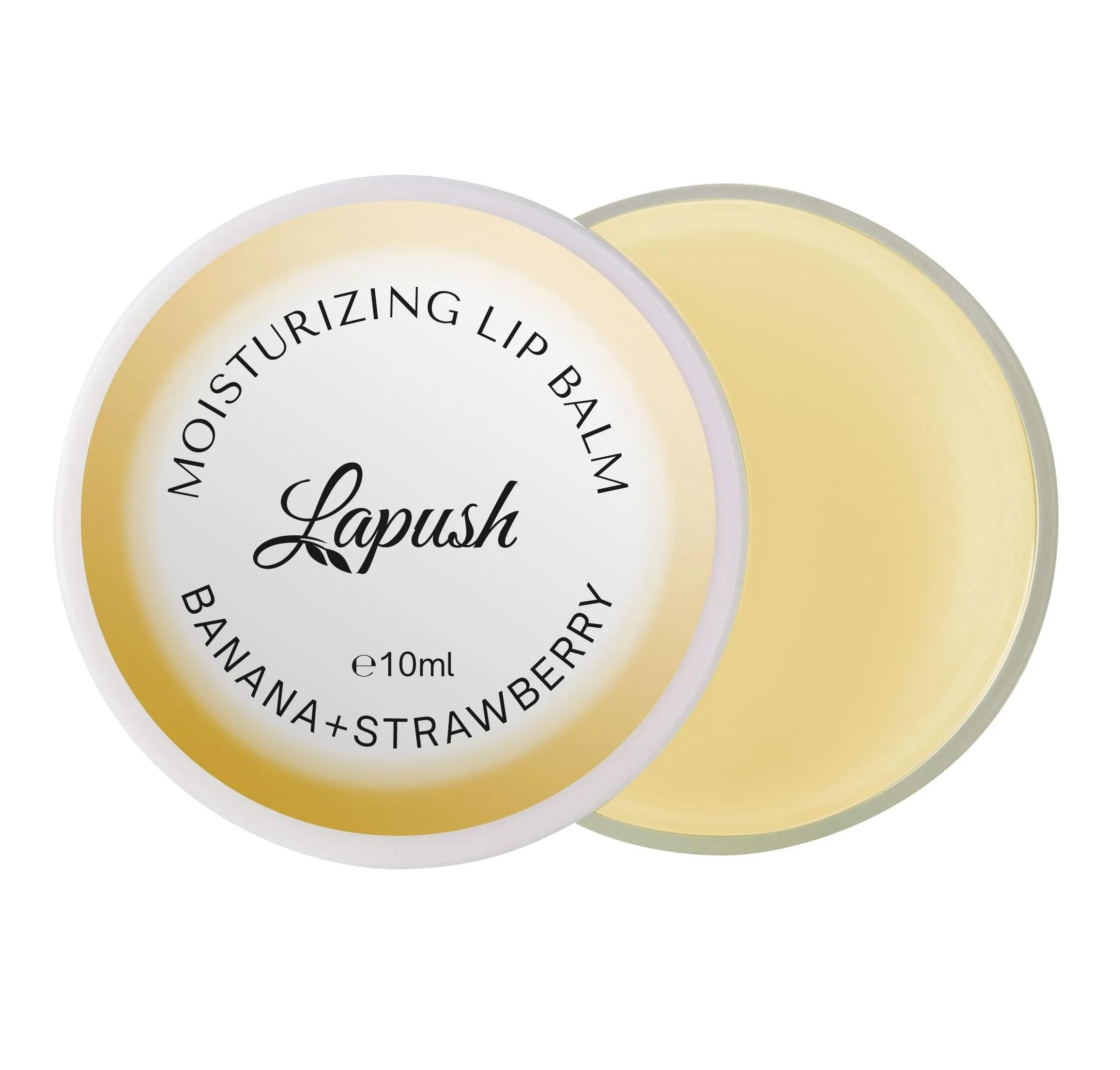 Бальзам для губ Banana+strawberry moisturizing lip balm Lapush 10 мл (2202169364223) - фото 2