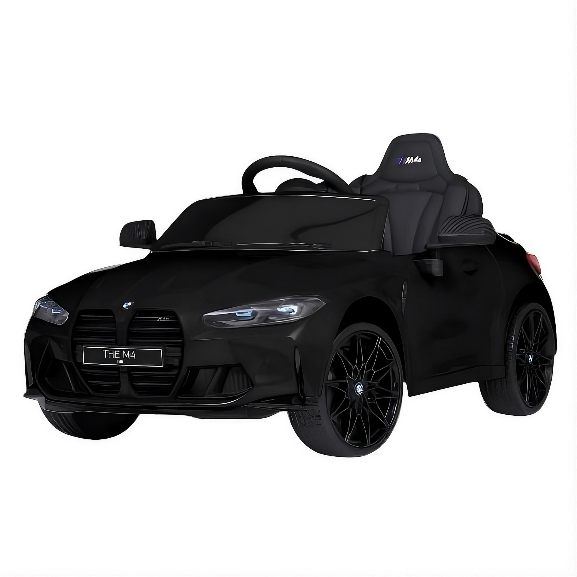 Электромобиль для детей M 5096EBLR-2 12V пульт 2.4G/колеса EVA/кожаное сиденье/слот для TF-карты Черный (33272743)