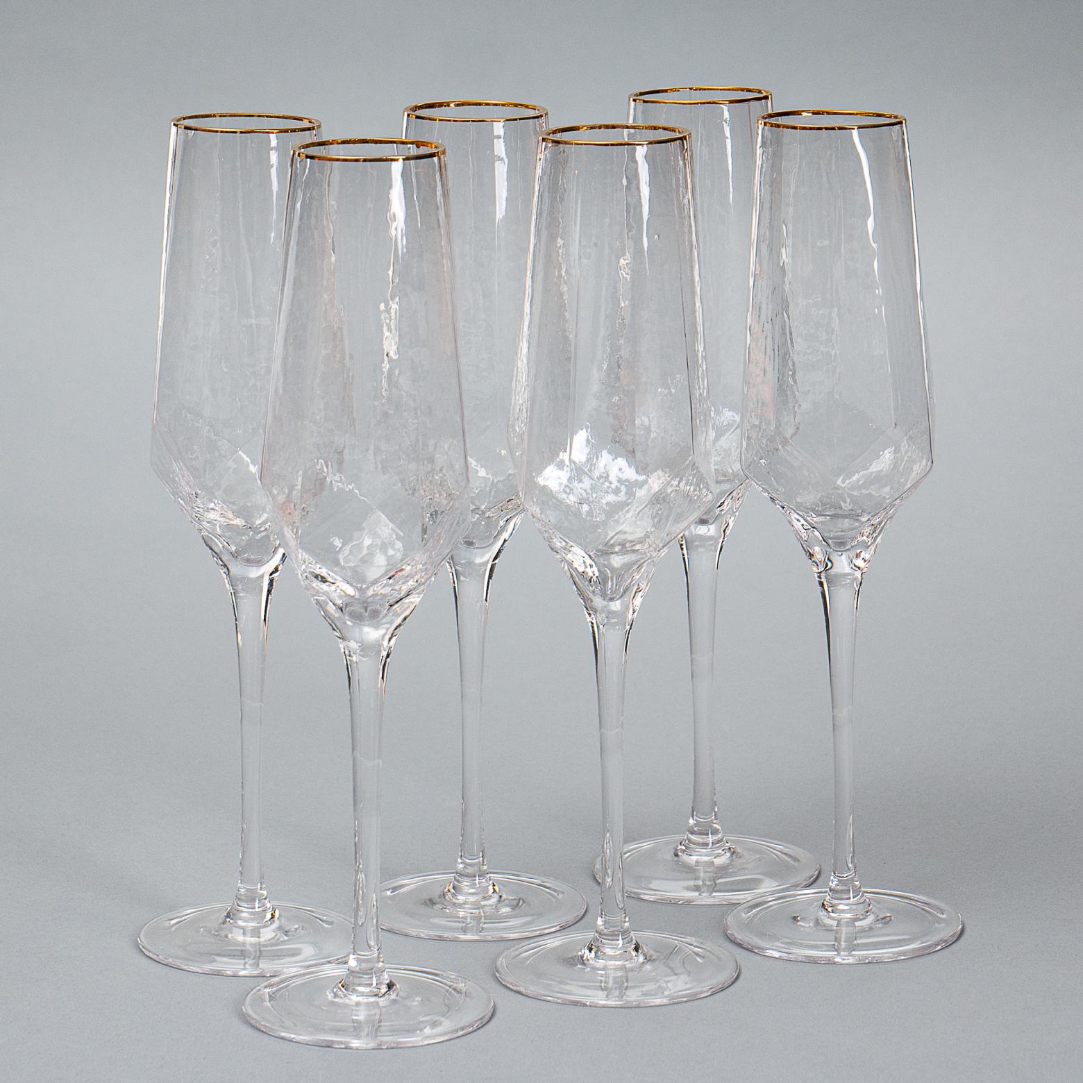 Комплект бокалов для шампанского Elisey Криолит 6 шт. (8507-006)