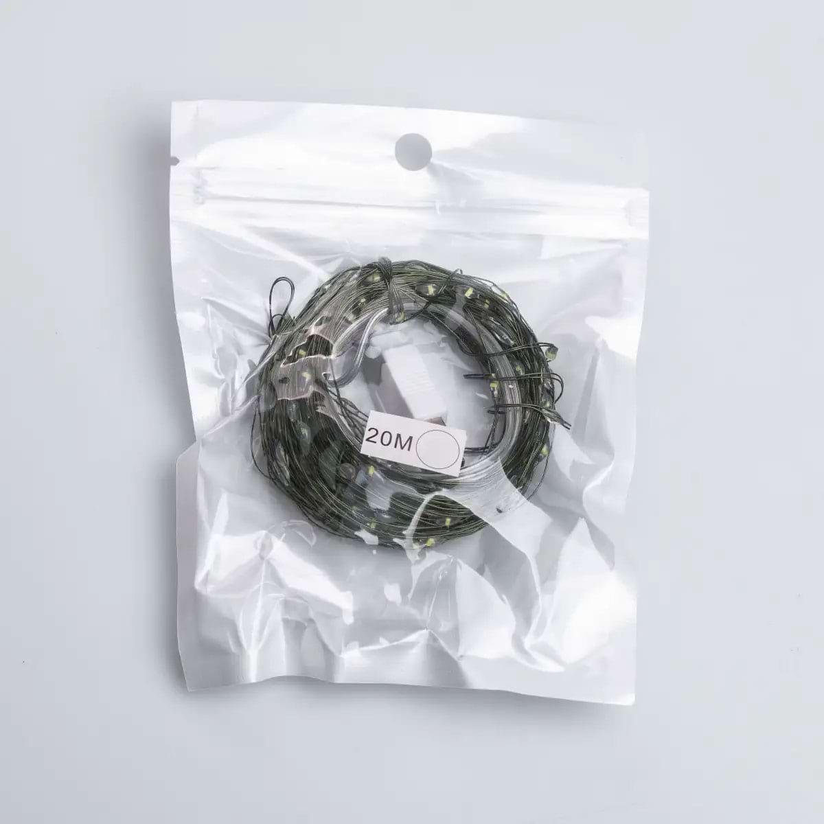 Гирлянда-роса Капля USB на 200 LED светодиодов зеленый провод 20 м Белый (5352) - фото 9 Гирлянда-роса Капля USB на 200 LED светодиодов зеленый провод 20 м Белый (5352) - фото 9