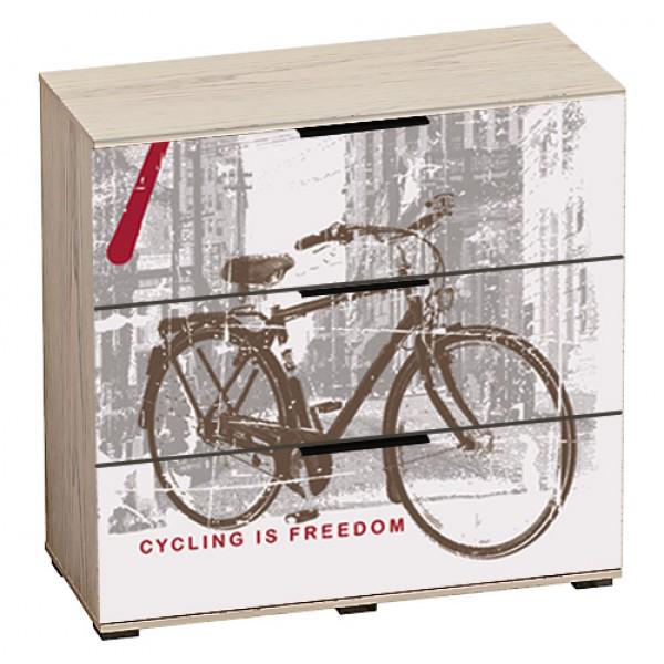 Комод Комфорт Мебель из ДСП 3 выдвижных ящика 985x970x445 мм Дуб белый (36565) - фото 1 Комод Комфорт Мебель из ДСП 3 выдвижных ящика 985x970x445 мм Дуб белый (36565) - фото 1