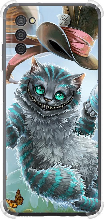 Чехол на Samsung Galaxy A03s A037F Чеширский кот 2 (3993sp-2381-42517)