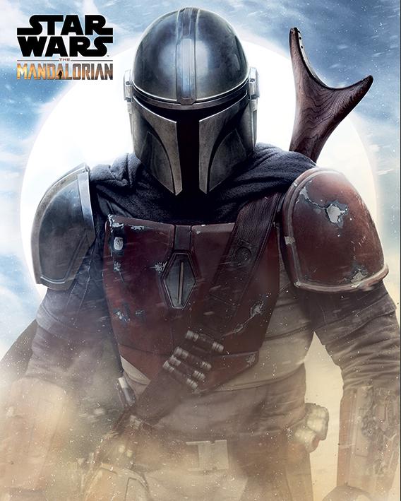 Постер плакат Звёздные Войны Мандалорец Песок/Star Wars The Mandalorian Sand 40x50 см