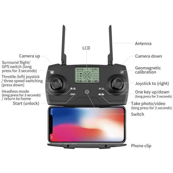 Квадрокоптер KFPLAN KF102 с 4K и HD камерами Gray (d057) - фото 8 Квадрокоптер KFPLAN KF102 с 4K и HD камерами Gray (d057) - фото 8