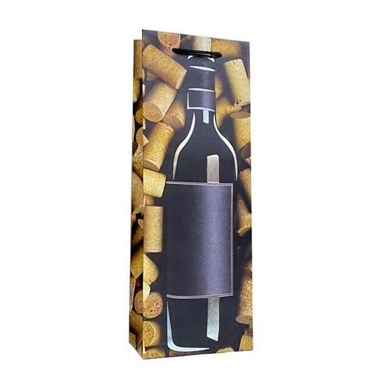 Подарунковий пакет під пляшку Stenson R95556 Wine party 36x13x8 cм (19556793) Подарунковий пакет під пляшку Stenson R95556 Wine party 36x13x8 cм (19556793)