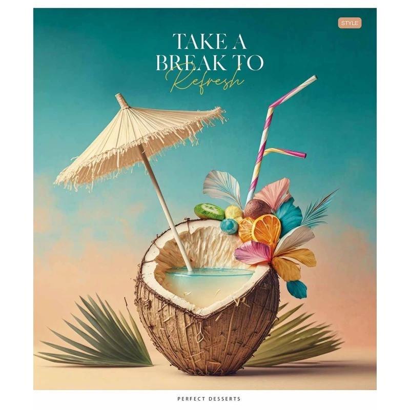 Зошит учнівський "Juicy world" 048-3281L-2 у лінію 48 аркушів