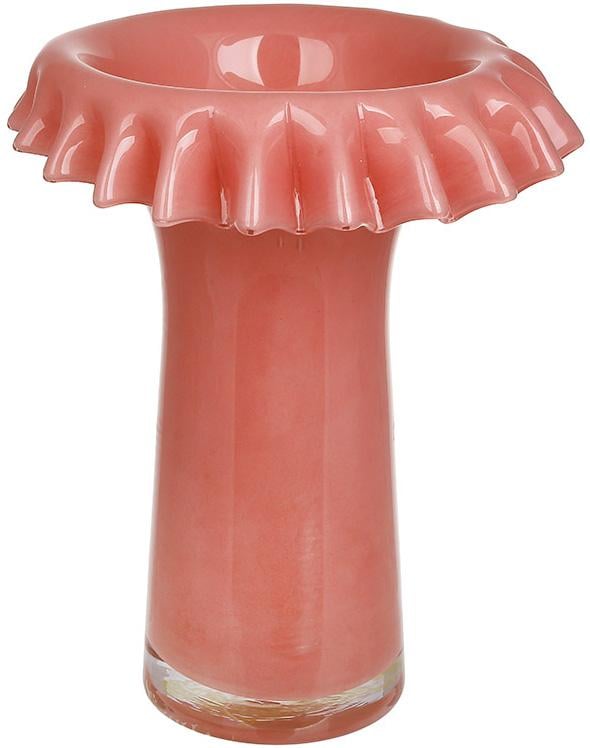 Ваза стеклянная Rosetta 23х28 см Розовый