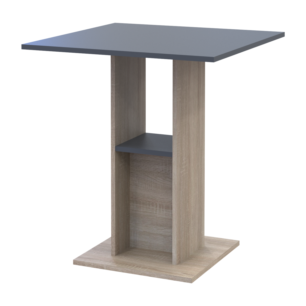 Стол в кухню Doros Коуд 70х70х74 см Дуб сонома/Графит (26430602)