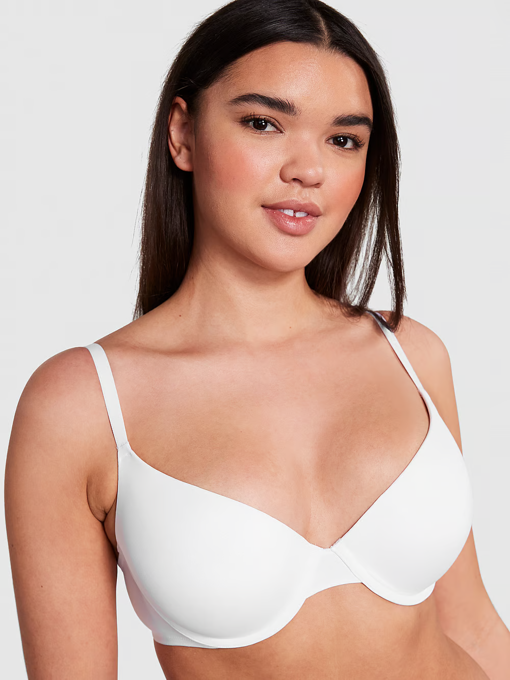Бюстгальтер з пуш-ап Victoria's Secret Pink Wear Everywhere Push-Up Bra 90B Білий (27287795)