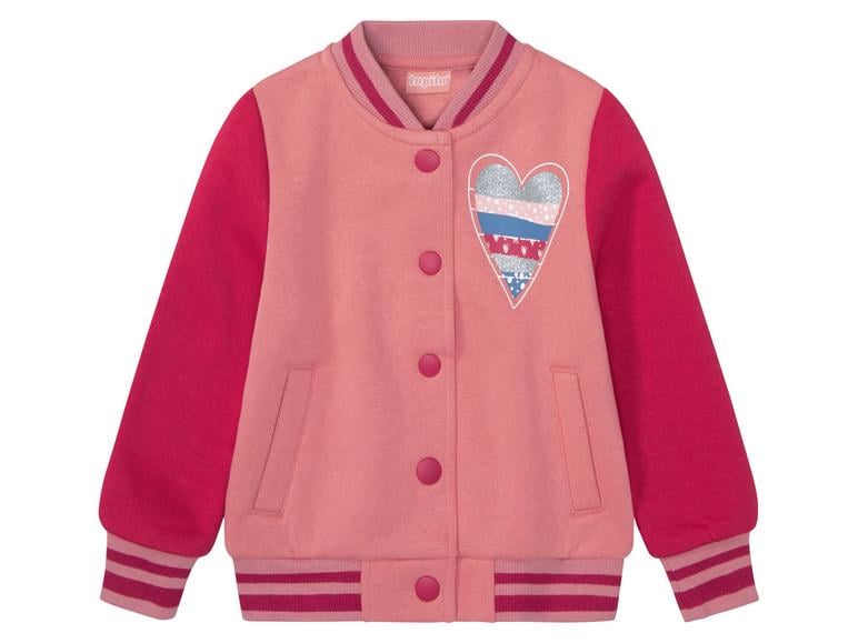 Кофта для девочки Lupilu утепленная 86-92 см Розовый