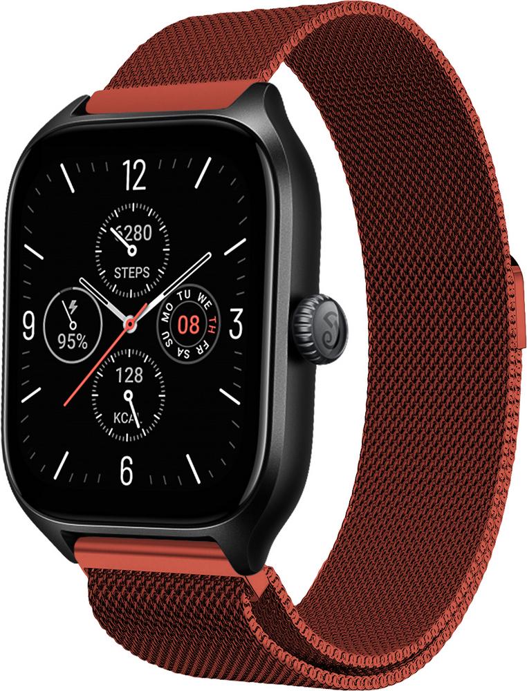 Ремешок Миланская петля Milano для Amazfit GTS 4/Mini Red (29452-2D)