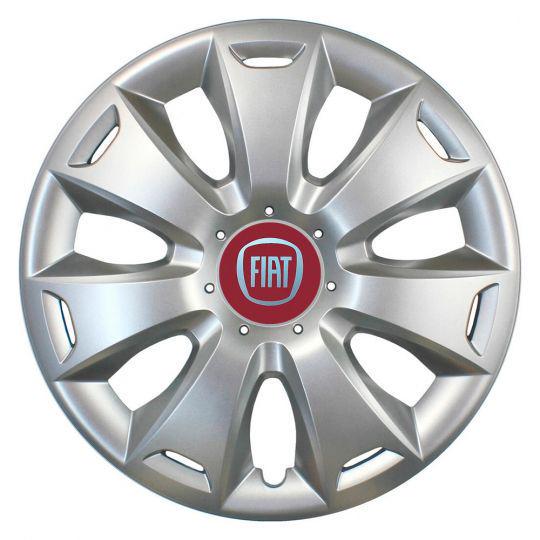Автомобильные колпаки SKS 417 R16 с логотипом Fiat 4 шт. Серебристый
