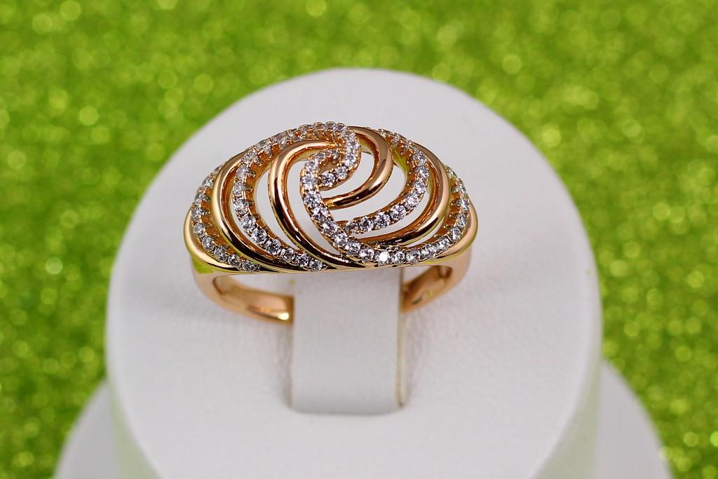 Кольцо Xuping Jewelry Конус роза р. 18 Золотистый
