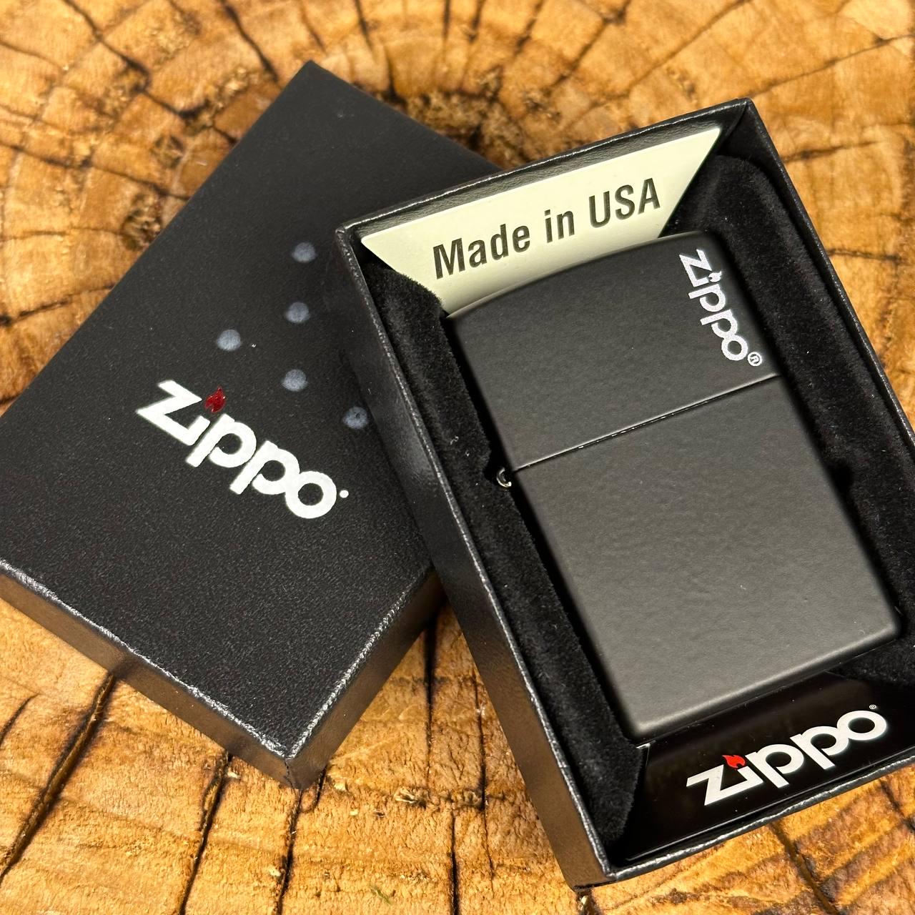 Зажигалка бензиновая ZIPPO 218 ZL Black Matte - фото 4