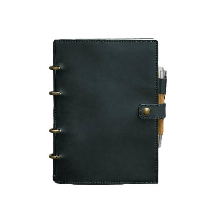 Блокнот кожаный с датированным блоком Софт-бук 9.1 Crazy Horse Зеленый (A-027486) - фото 5