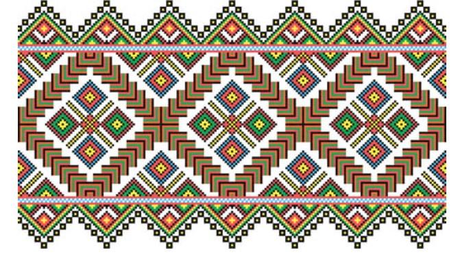 Наклейка вишиванка на авто ARB 3D TUNING STUDIO 112 1000х200х0,080 мм (14698)