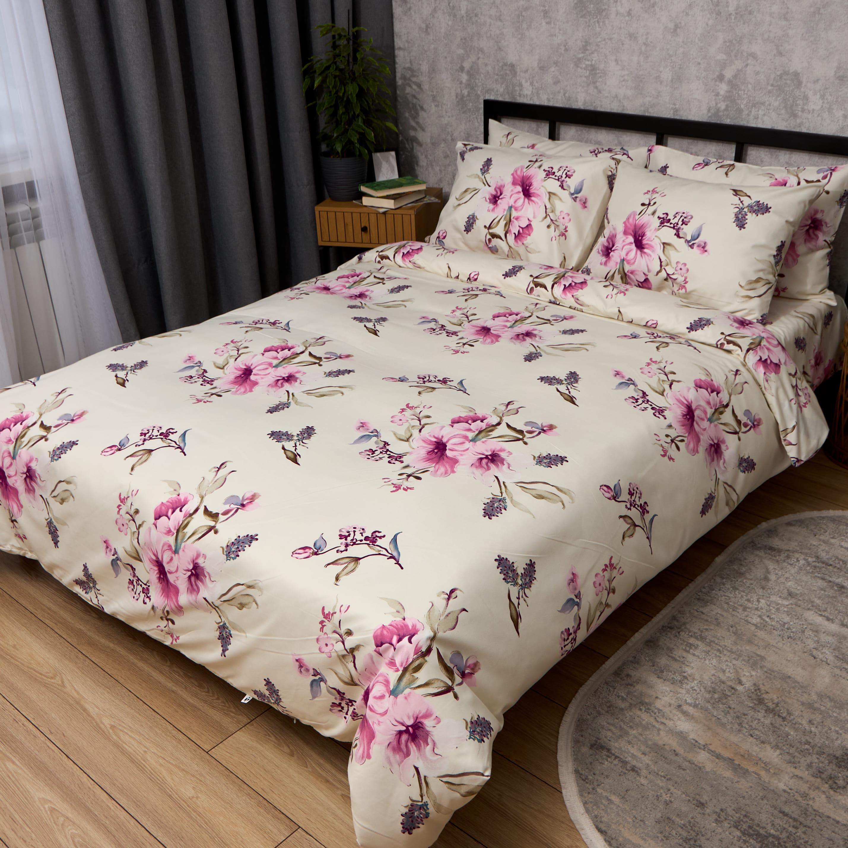 Комплект постельного белья Moon&Star Полисатин Premium Soft Magnolia двуспальный 175х210 см наволочки 2 шт. 70х70 см (MS-820016527)
