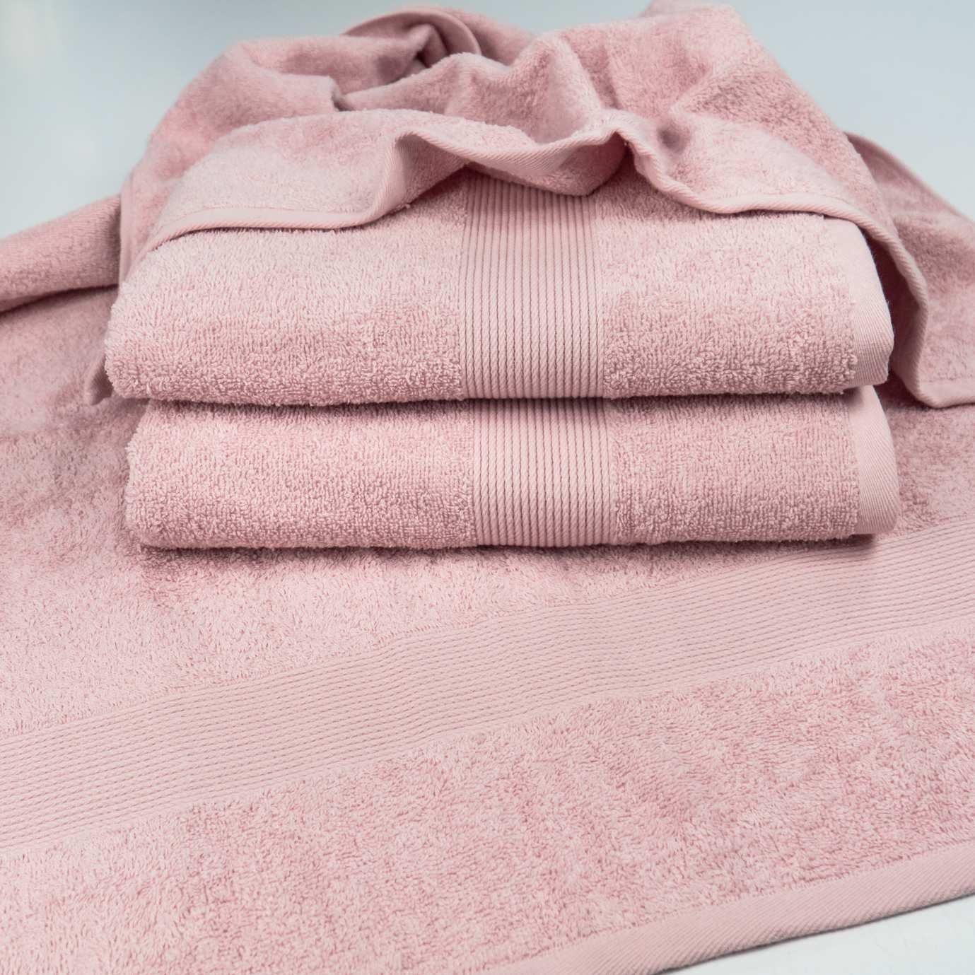 Набір рушників GM Textile з бордюром 3 шт. Рожевий (400b-k3-pink) - фото 2