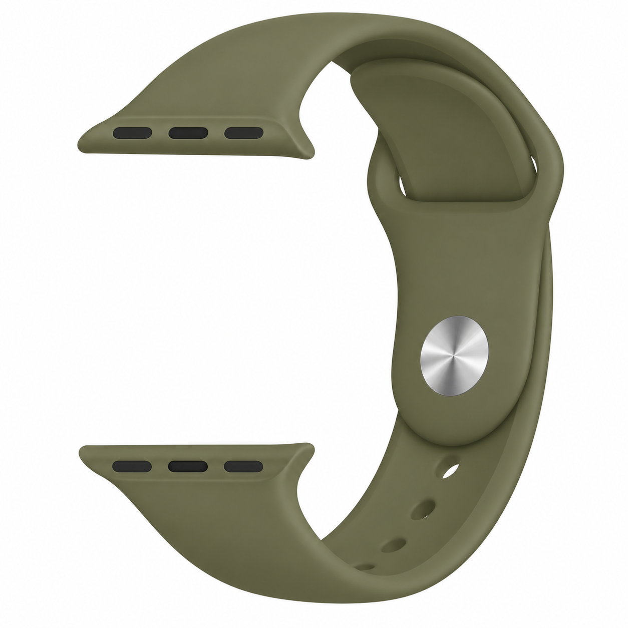 Браслет силіконовий для Apple Watch 42/44/45/49 мм Хакі (29770339)