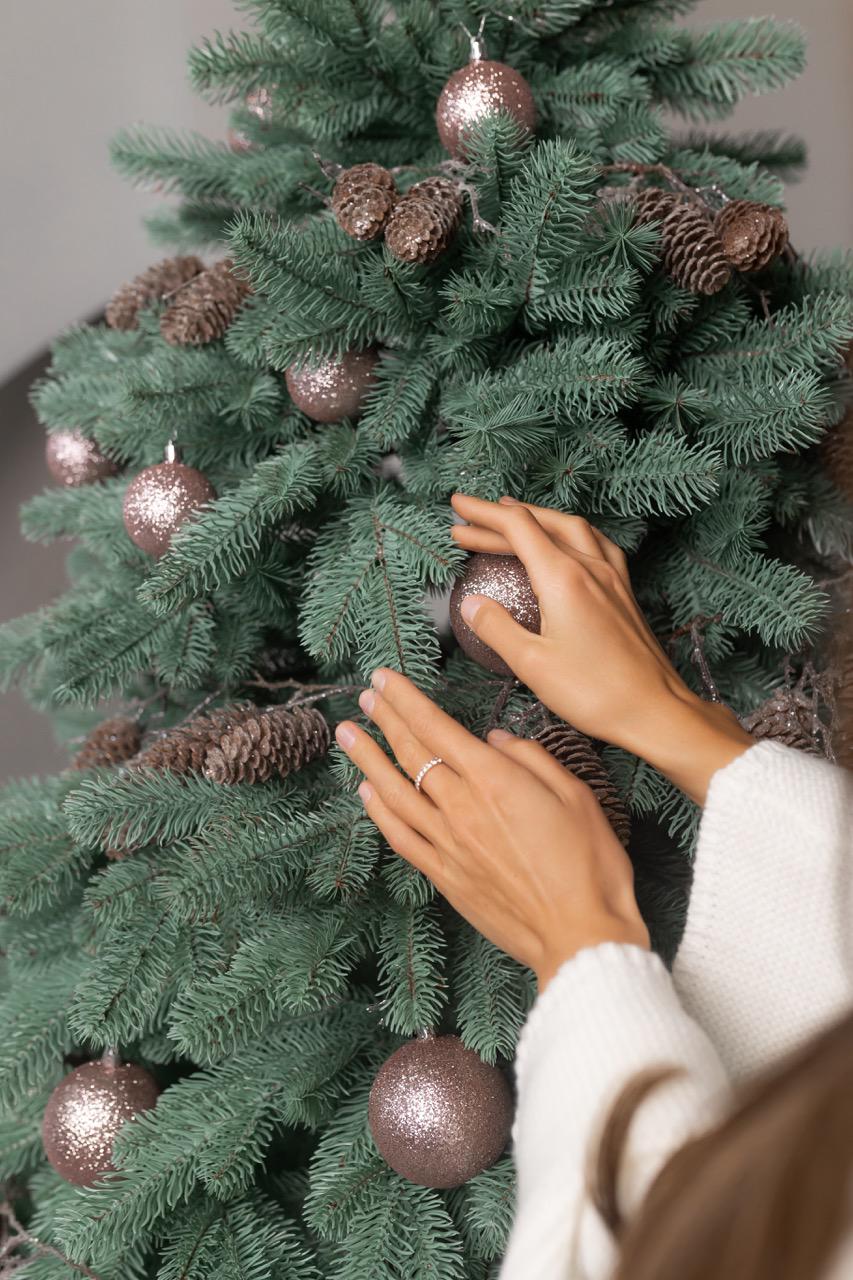 Искусственная елка Эвелин с подставкой 2,33 см Голубой - фото 5 Искусственная елка Эвелин с подставкой 2,33 см Голубой - фото 5