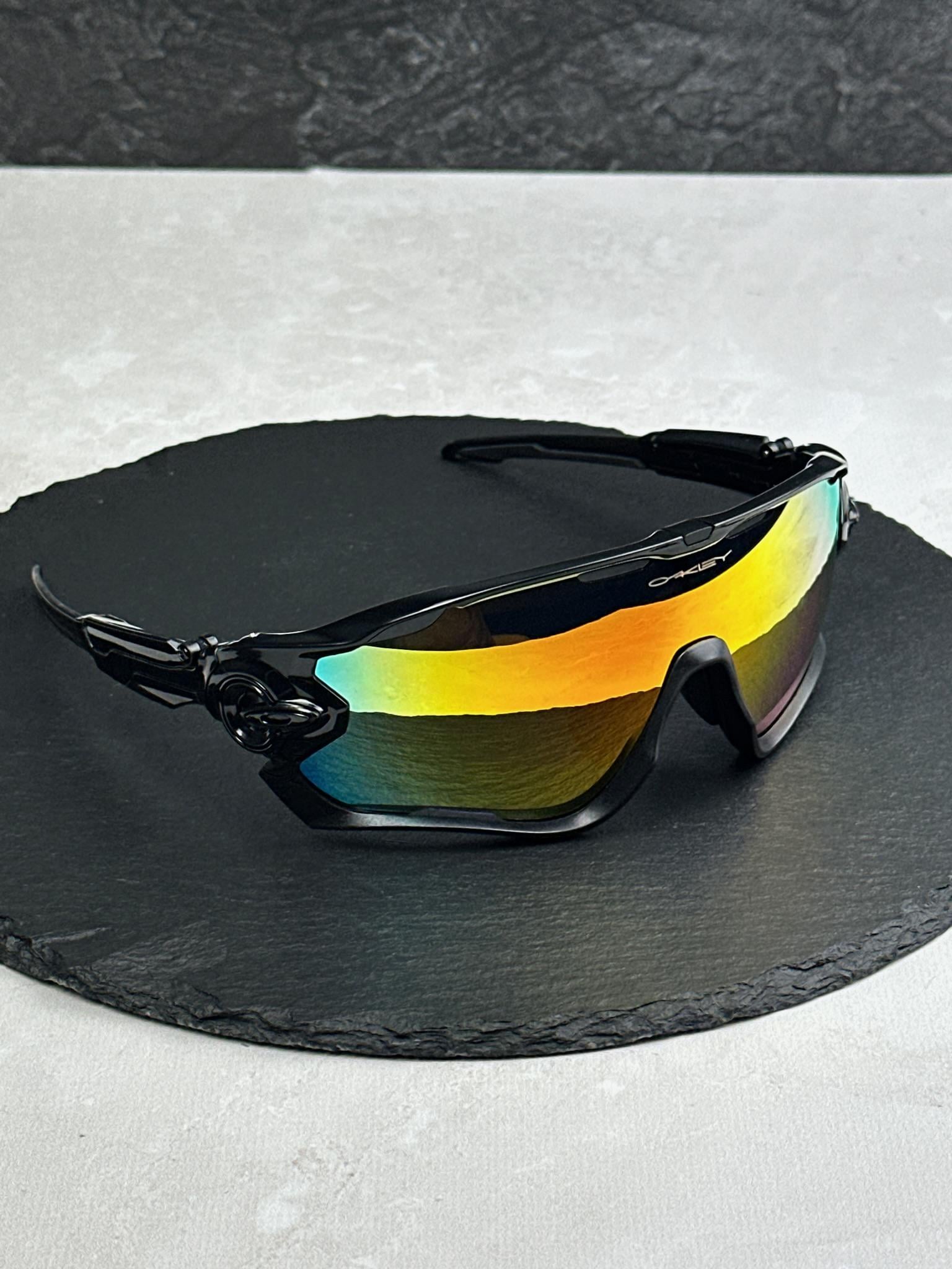 Солнцезащитные очки Oakley Jawbreaker OO9290 с линзой Fire Iridium зеркальный спортивный щиток мужской Черный