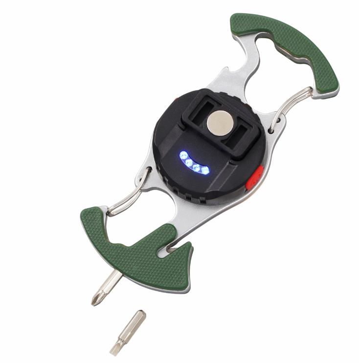 Фонарь JB Tacticals EDC COB с Ножом Насадками и Магнитом USB-C Зеленый