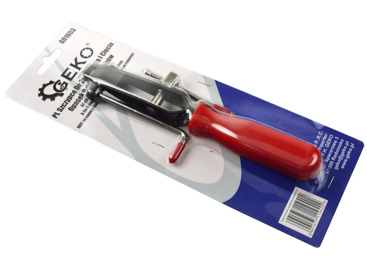 Щипцы для обжимания и резки зажимов крышки соединений Geko G01653