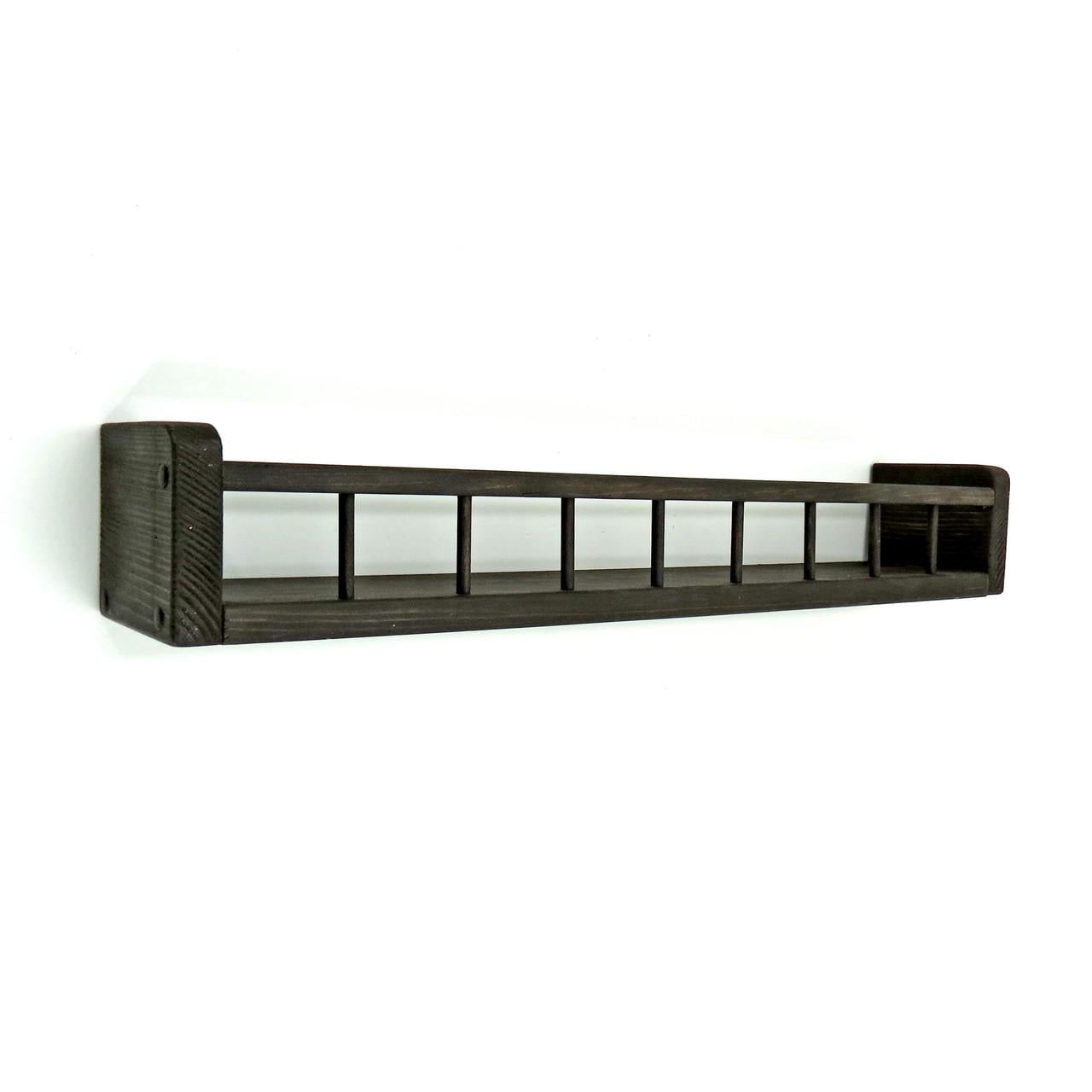 Полка настенная из дерева Эврика 69 см Венге (НСП-698212)