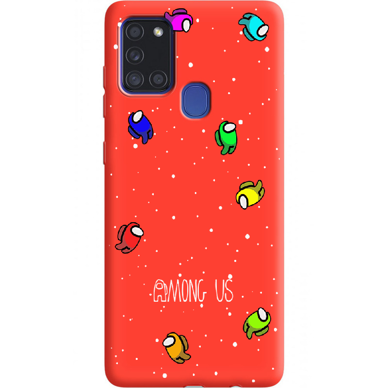 Чохол Boxface Samsung A217 Galaxy A21s Among Us Invisible Червоний силікон  (40006-bk76-40429) - фото 1