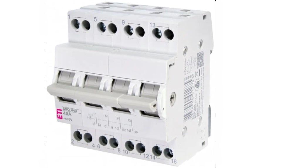 Переключатель I-0-II ETI с общим выходом сверху 4P 40А SSQ 440 (37765327)