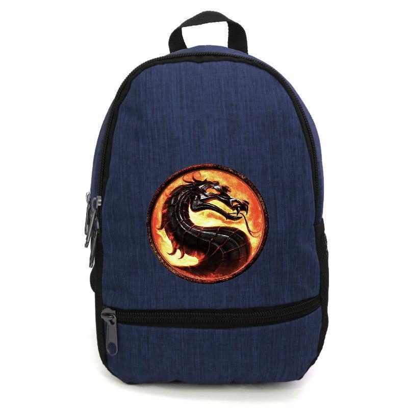 Школьный рюкзак подростковый Cappuccino Toys с принтом Mortal Combat 002 12,5 л Синий (1404954763)