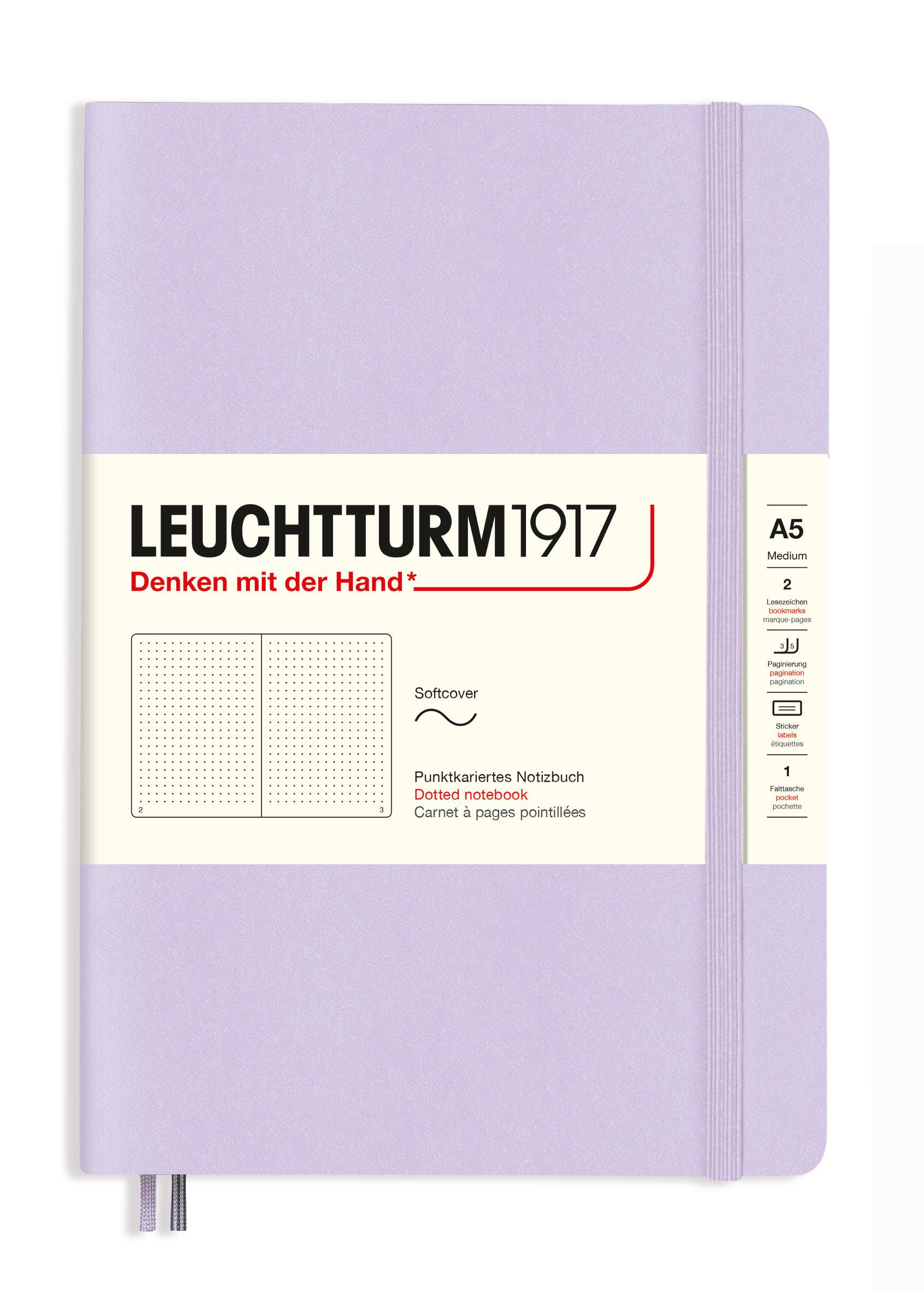 Блокнот Leuchtturm1917 Smooth Colours средний мягкая обложка точка Lilac (365497)