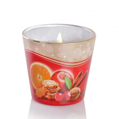 Свечка ароматическая Christmas Time корица и яблоко (28706) - фото 2 Свечка ароматическая Christmas Time корица и яблоко (28706) - фото 2