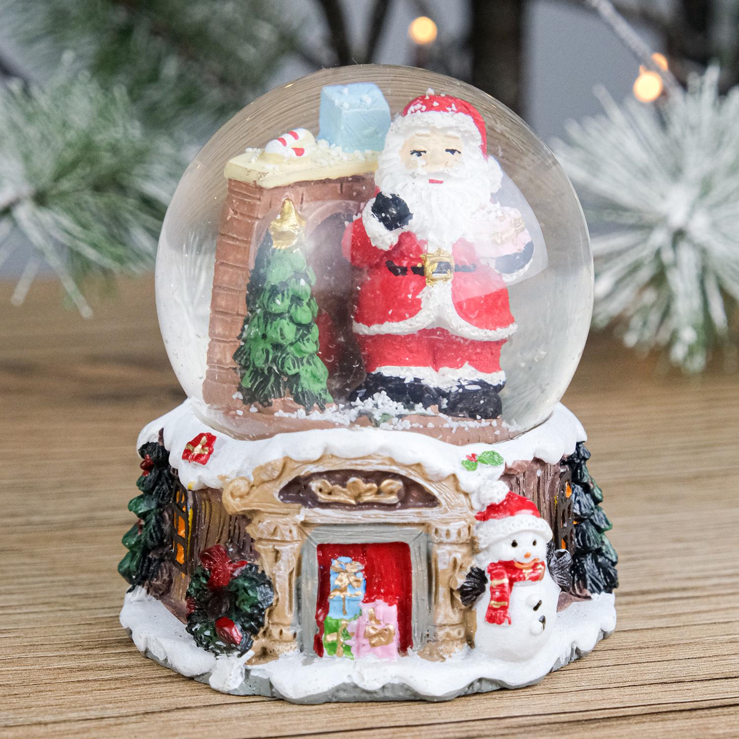 Декоративный водяной шар Гранд Презент Санта 8,5 см (129-108)