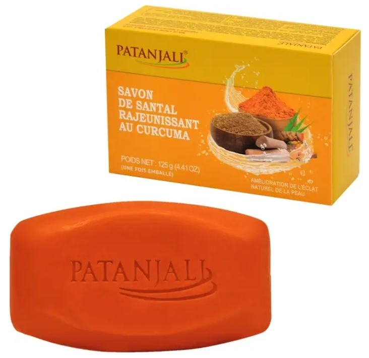 Мыло для тела Patanjali Ayurved Омолаживающее с Сандалом и Куркумой 125 г (2208432705)