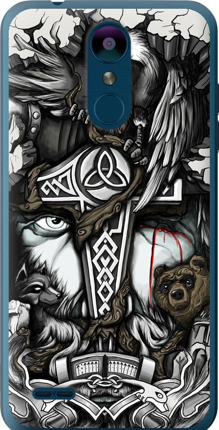 Чехол на LG K8 2018 Тату Викинг (4098u-1384-42517)