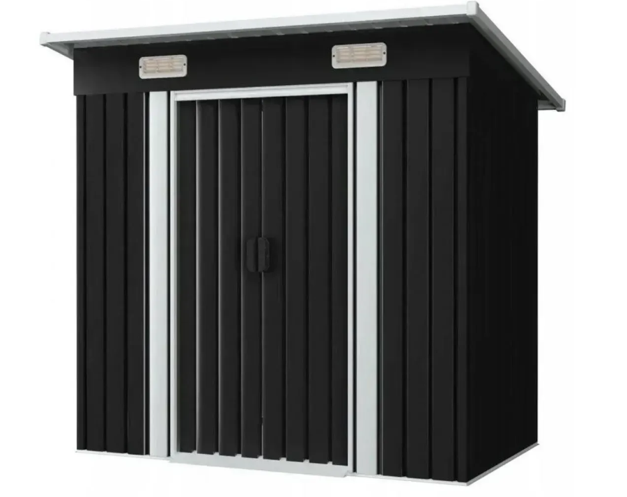 Сарай металевий Bass Polska розбірний оцинкована сталь 1,2х1,9х1,8 м Сірий (BH 28560)