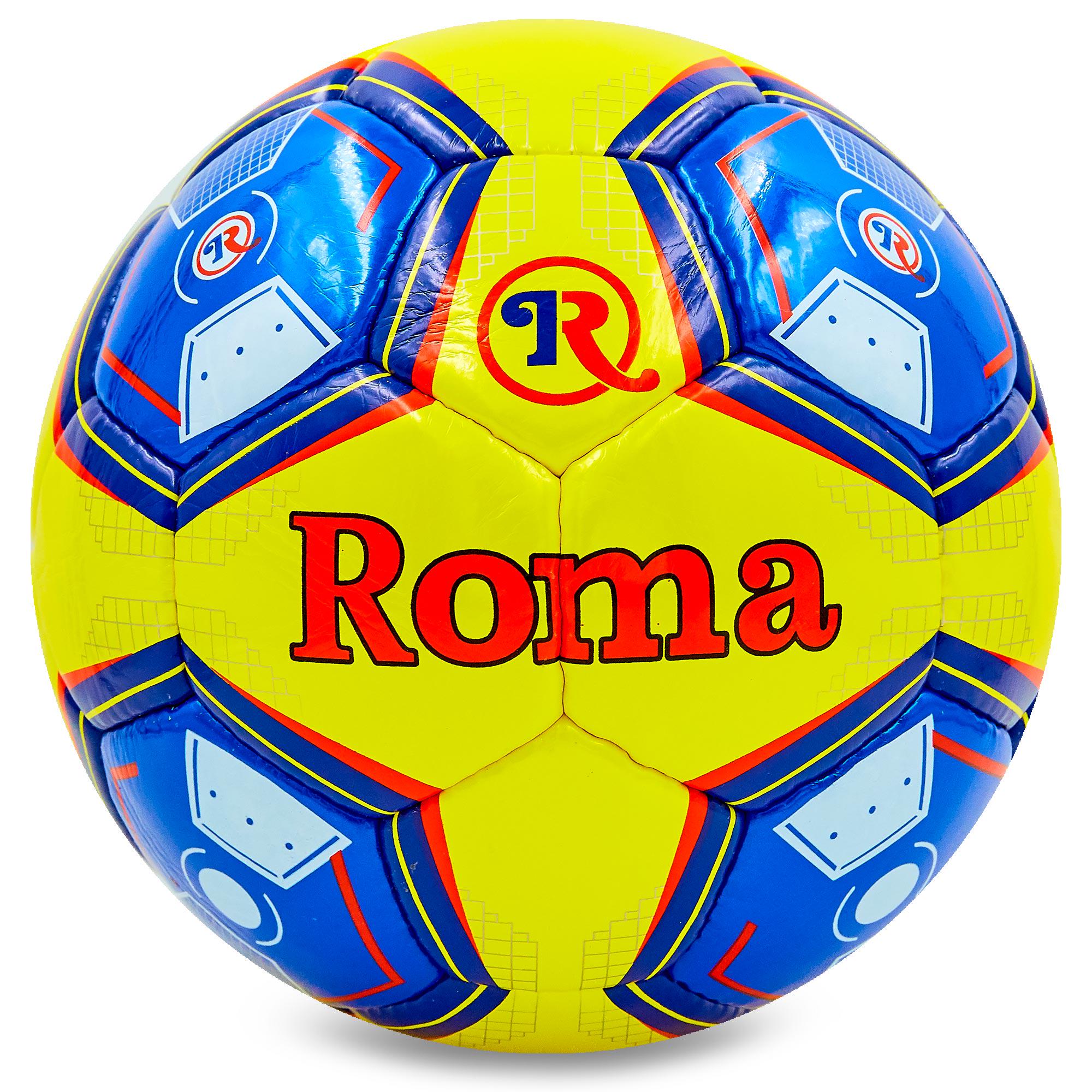 Мяч футбольный Zelart ROMA BALLONSTAR T-1069 №5 PU Желтый/Синий (DR008203)
