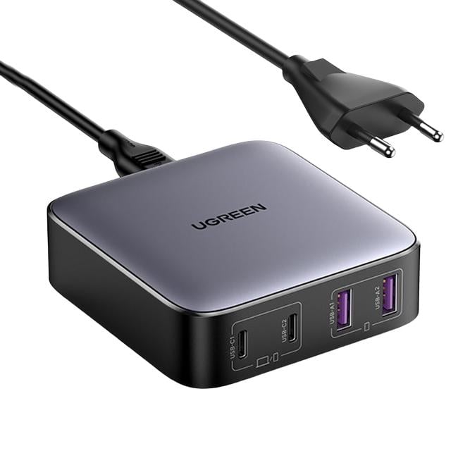 Зарядное устройство сетевое UGREEN CD327 2USB+2Type-C 65W Nexode Desktop Charger 2 м (90747)