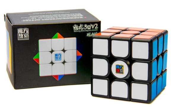 Кубик Рубика MoYu Meilong 3M V2 3x3 магнітний з наліпками (MF8846B) - фото 2 Кубик Рубика MoYu Meilong 3M V2 3x3 магнітний з наліпками (MF8846B) - фото 2