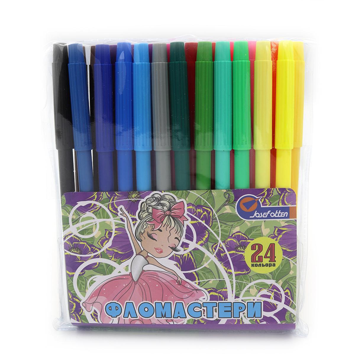 Фломастери Josef Otten Балерина 24 кольори ПВХ (MTT-157838)