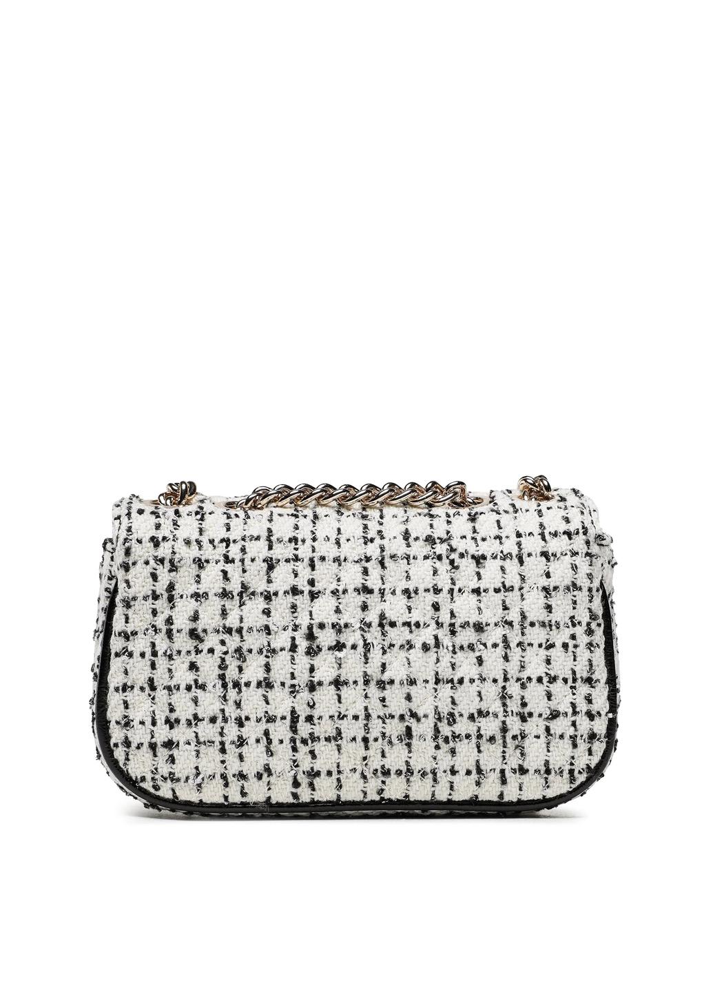 Сумка кросс боди женская твидовая Guess SPARK MICRO MINI HWTZ8700780-BKW Белый - фото 3 Сумка кросс боди женская твидовая Guess SPARK MICRO MINI HWTZ8700780-BKW Белый - фото 3