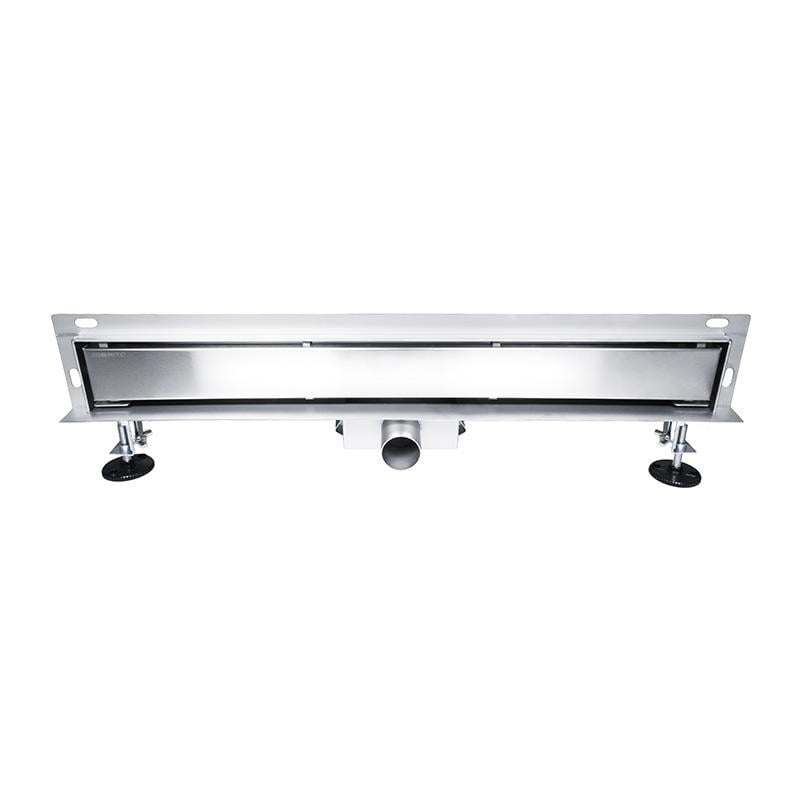 Трап линейный Britc 600 мм с сифоном пристенный нержавеющая сталь (68052)