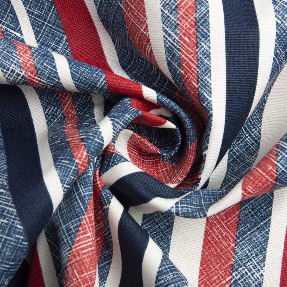 Ткань декоративная Полоса с водоотталкивающей пропиткой V-01 Красный (22699)