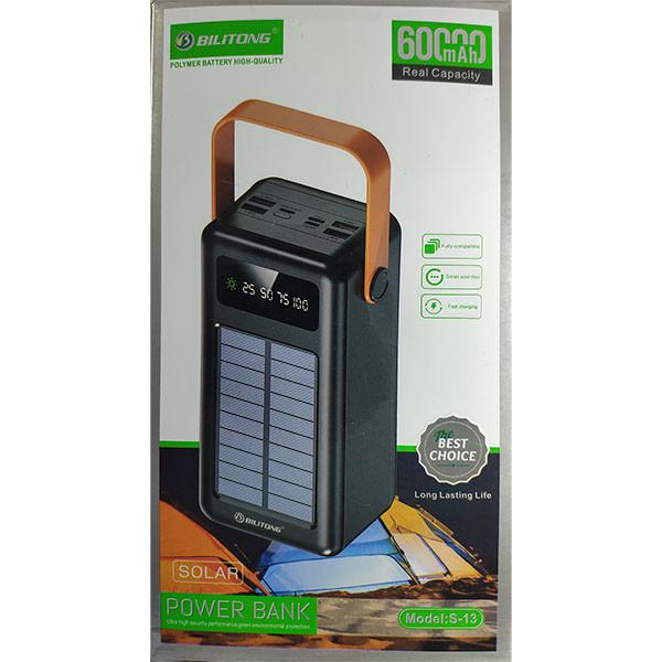 УМБ Bilitong S-13 Solar Charge Cable Micro/iPhone/TypeC 60000 mAh Black (29caa1-17876) - фото 5