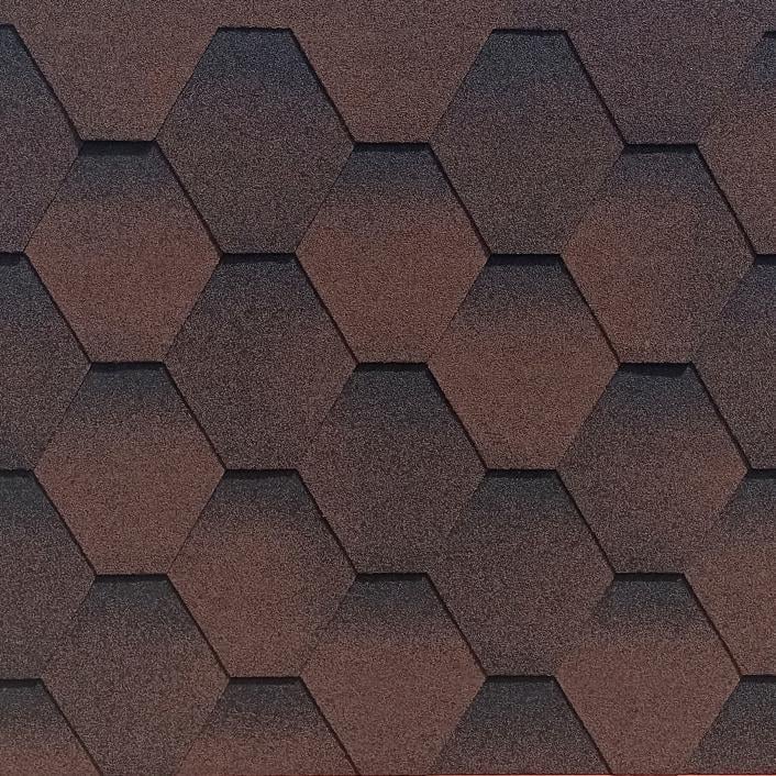 Битумная черепица Aquaizol Мозаика 3,0 м2 Мокко (29599353)