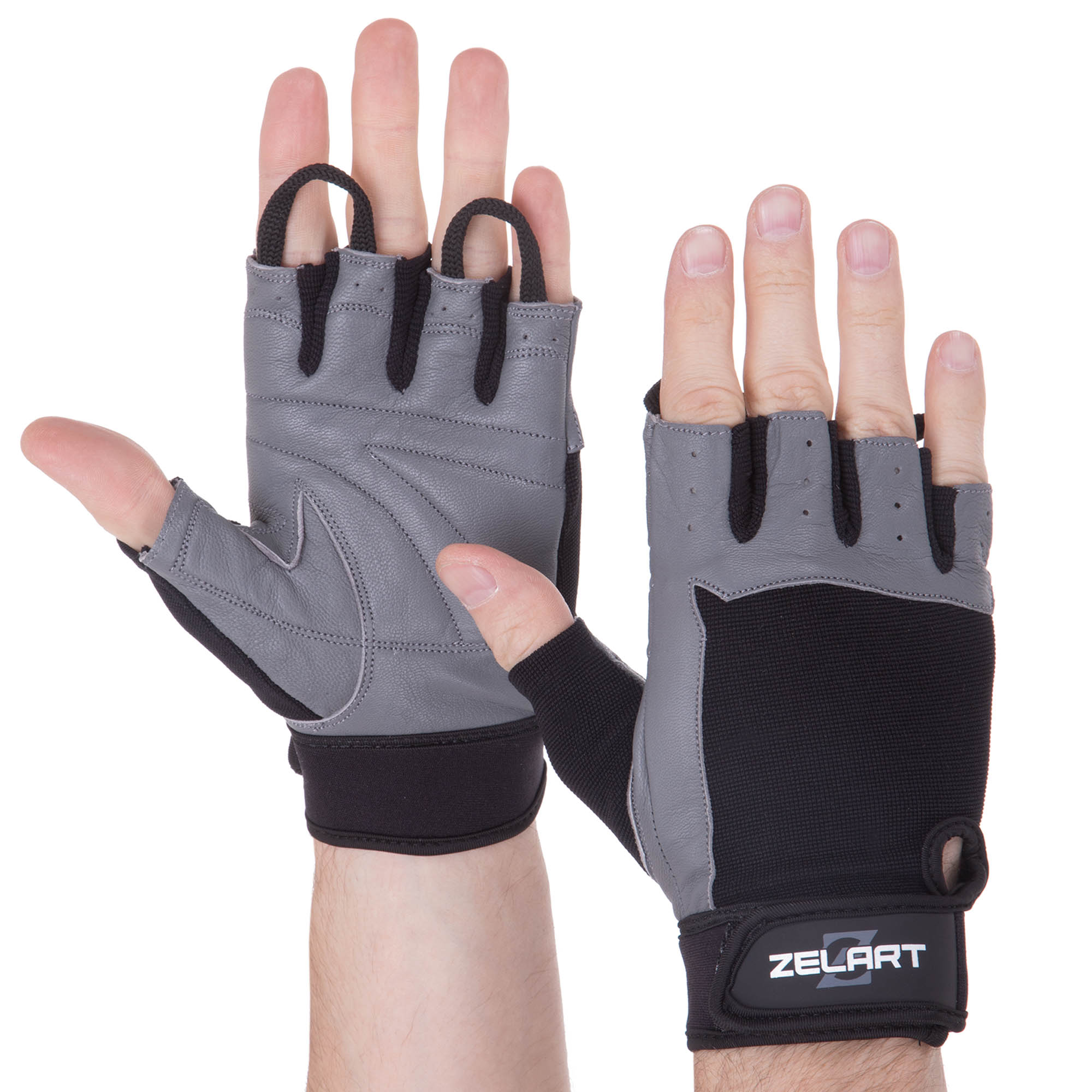 Перчатки для фитнеса Zelart SB-161589 L Черно-серый (62fa65ebb8fc4d48d24f1185)