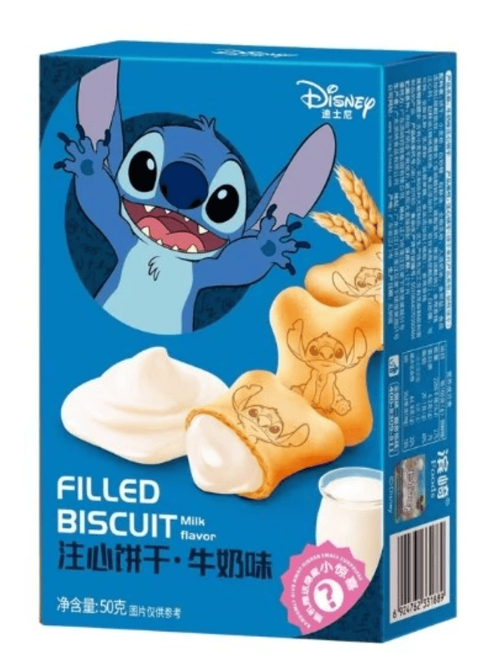Печенье Binqi Disney Milk Filled Biscuit Stitch 50 г (2675116552)