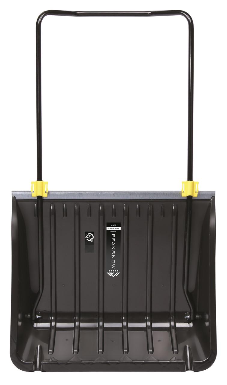 Лопата-ковш скрепер для снега Prosperplast Snow Monster с пластмассовым ковшом 74,5х135 см Черный (CNT00011735) - фото 6