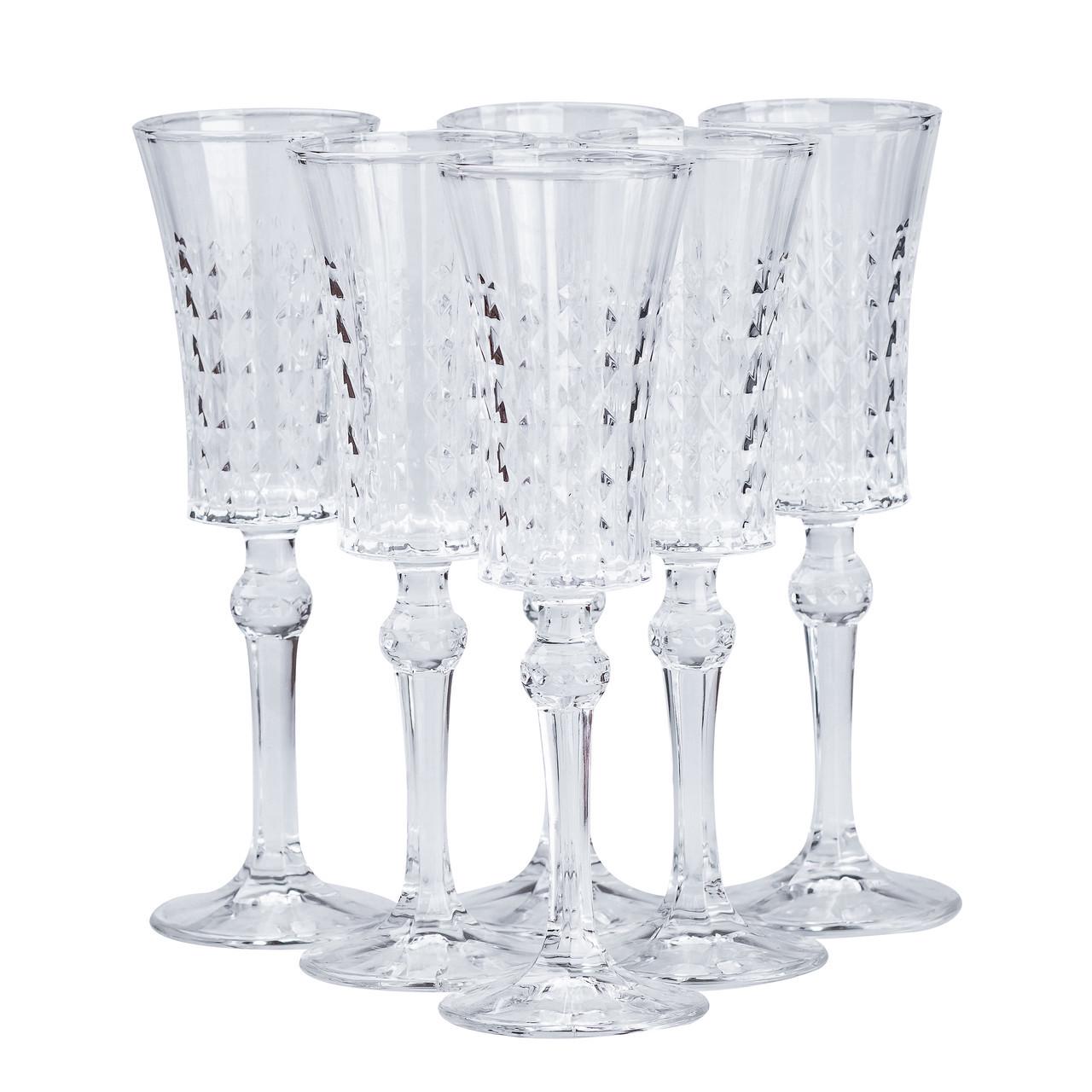 Набор бокалов для шампанского 6 шт. по 150 мл прозрачный